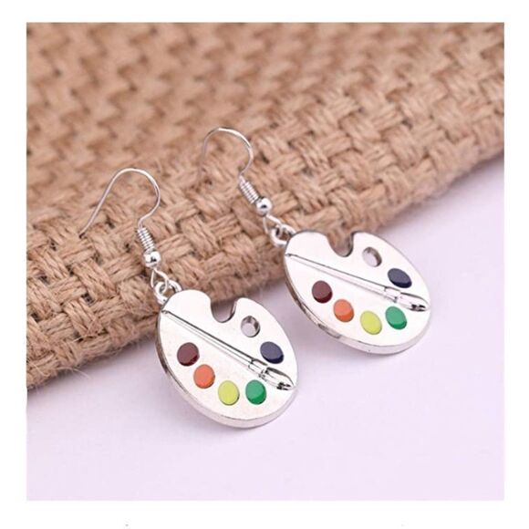 Paint Palette Earrings - Picture 5 of 5